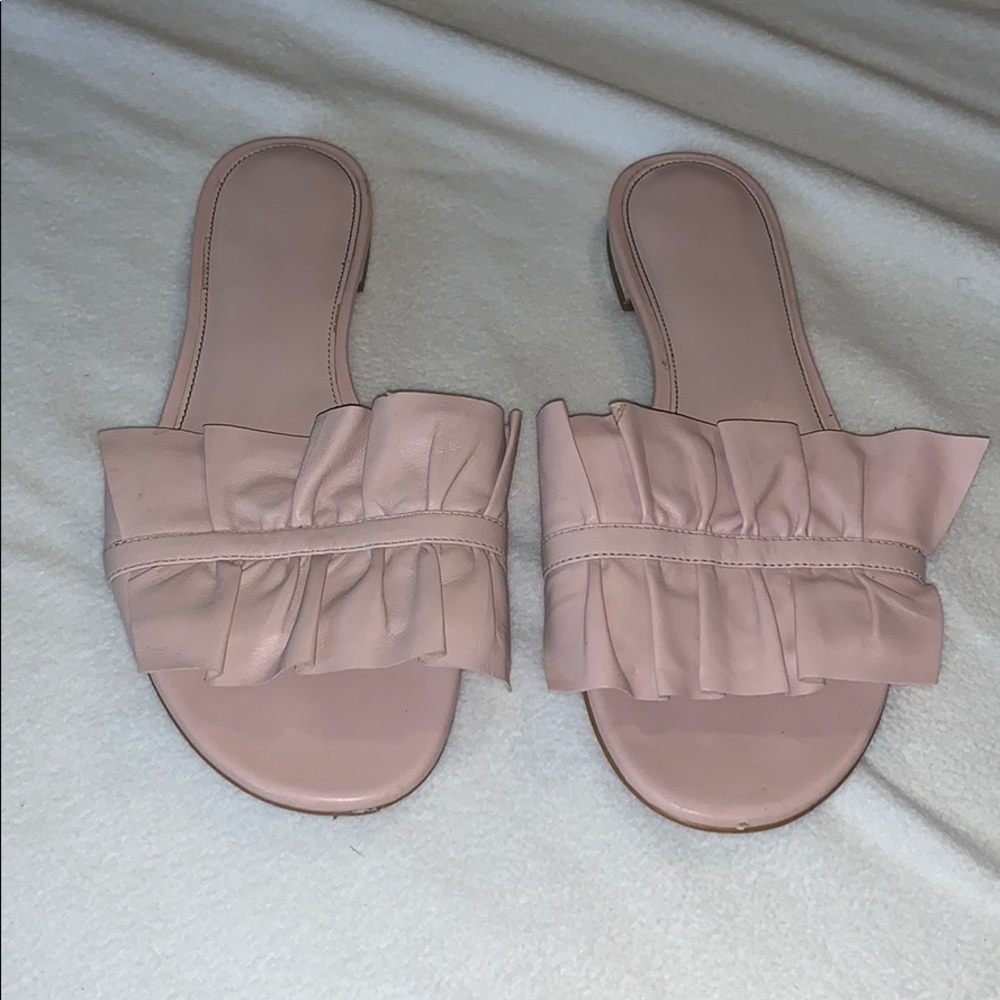 Michael Kors Slip On Ruffle Sandals